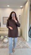 KAHVE 7523 BASKILI SWEATSHİRT 