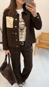 KAHVE 7559 CEP DETAY CEKET 
