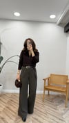 KAHVE 7645 KEMERLİ PANTOLON