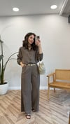 KAHVE 7685 ZİNCİR DETAY PANTOLON 