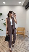 KAHVE 80223 YELEK PANTOLON TAKIM 