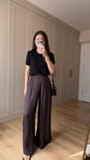 KAHVE 8082 EKOSE DESEN PANTOLON 