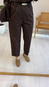 KAHVE 8085 KEMERLİ PANTOLON 