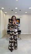 KAHVE 8361 DESENLİ BLUZ