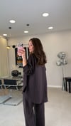 KAHVE 8658  İŞLEMELİ TAKIM 