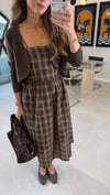 KAHVE 9211 BOLEROLU ELBİSE 