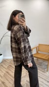KAHVE 9234 KARELİ GÖMLEK 
