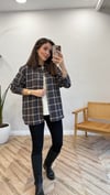 KAHVE-BEJ 1047 ÇİZGİLİ GÖMLEK 