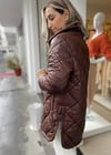 KAHVE DİK YAKA APOLET MONT 