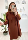 KAHVE  KOLU RENK BLOKLU SWEATSHIRT