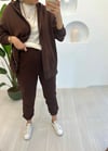 KAHVE LASTİKLİ EŞOFMAN