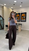 KAHVE-MAVİ 0034 POLO YAKA ÇİZGİLİ TRİKO