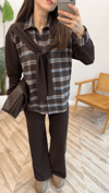 KAHVE-MAVİ  2723 EKOSELİ TAKIM 