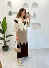 KAHVE TRİKO ELBİSE 