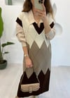 KAHVE TRİKO ELBİSE 