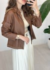 KAHVERENGİ 4022 LEATHER CEKET