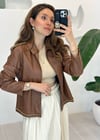 KAHVERENGİ 4022 LEATHER CEKET