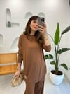 KAHVERENGİ 4938 BAMBU PANTOLON TAKIM