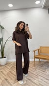 KAHVERENGİ 6124 BAMBU TİŞÖRT 