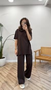 KAHVERENGİ 6124 BAMBU TİŞÖRT 