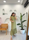 KEKİK 4731 TAŞ İŞLEMELİ TENCEL ELBİSE