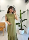 KEKİK 4731 TAŞ İŞLEMELİ TENCEL ELBİSE