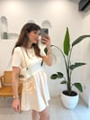 KEMİK 12239 GÜL DETAY ELBİSE 