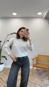 KEMİK-GRİ 1062 ÇİZGİLİ KAZAK 