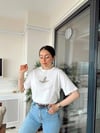 KIRIK BEYAZ 7001 GOLD TAŞLI TSHİRT 