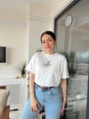 KIRIK BEYAZ 7001 GOLD TAŞLI TSHİRT 