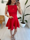 KIRMIZI 12251 MİNİ ELBİSE 