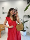 KIRMIZI 24184 ELBİSE 