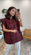 KIRMIZI 2954 ETNİK DESEN YELEK 