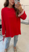 KIRMIZI 3521 GARNİLİ SWEAT