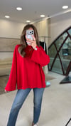 KIRMIZI 3599 BİSİKLET YAKA SWEAT 