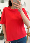 KIRMIZI 3683 BASİC TSHIRT 