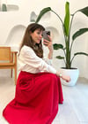 KIRMIZI 4459 MİDİ ETEK