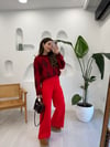 KIRMIZI 5254 TRİKO PANTOLON