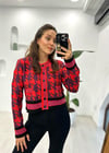 KIRMIZI 60179 BİSİKLET YAKA HIRKA 