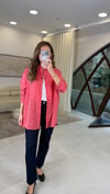 KIRMIZI-BEYAZ 3457 ÇİZGİLİ GÖMLEK