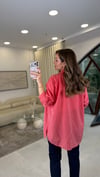 KIRMIZI-BEYAZ 3457 ÇİZGİLİ GÖMLEK
