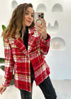 KIRMIZI CHANEL BLAZER CEKET 