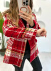 KIRMIZI CHANEL BLAZER CEKET 