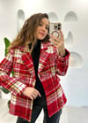 KIRMIZI CHANEL BLAZER CEKET 