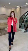 KIRMIZI-LACİVERT 3457 ÇİZGİLİ GÖMLEK