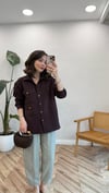 KIZIL KAHVE 5135 KISA GÖMLEK 