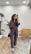 KIZIL KAHVE 5328 GARNİLİ PANTOLON 