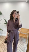 KIZIL KAHVE 5328 GARNİLİ PANTOLON 
