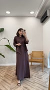 KIZIL KAHVE 5955 ELBİSE TAKIM 