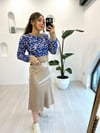 KOYU BEJ 10441 LEOPAR SİMLİ KAZAK 
